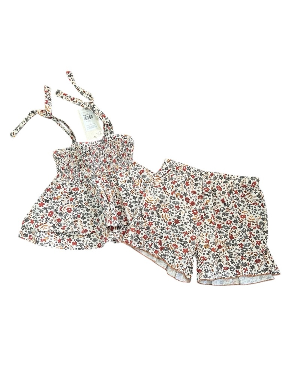 Play Up Dandelion Floral Gauze Top and Matching Shorts Set Size 6 NWT